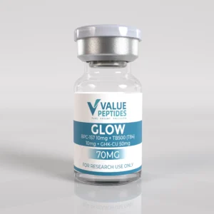 GLOW – BPC-157 10mg + TB-500 (TB4) 10mg + GHK-Cu 50mg