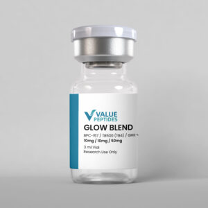 GLOW BLEND – BPC-157 10mg + TB-500 (TB4) 10mg + GHK-Cu 50mg