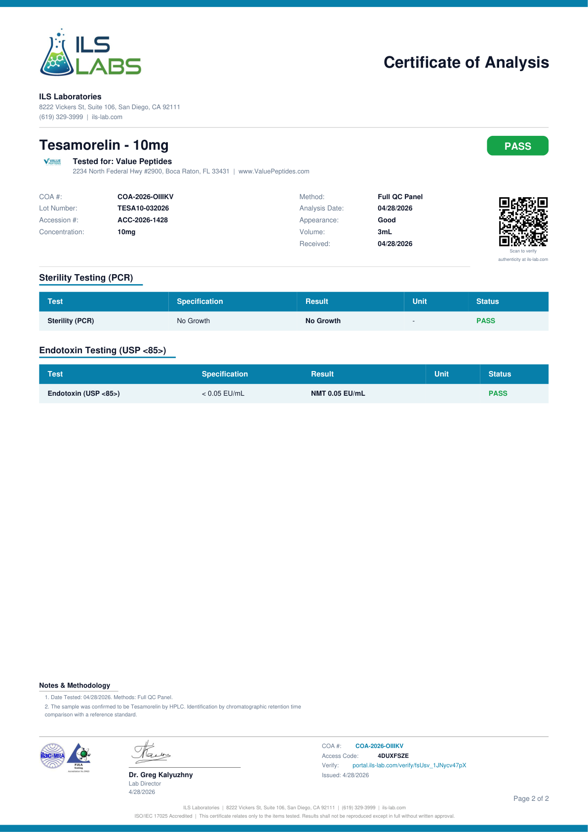 Tesamorelin 10mg - Image 3