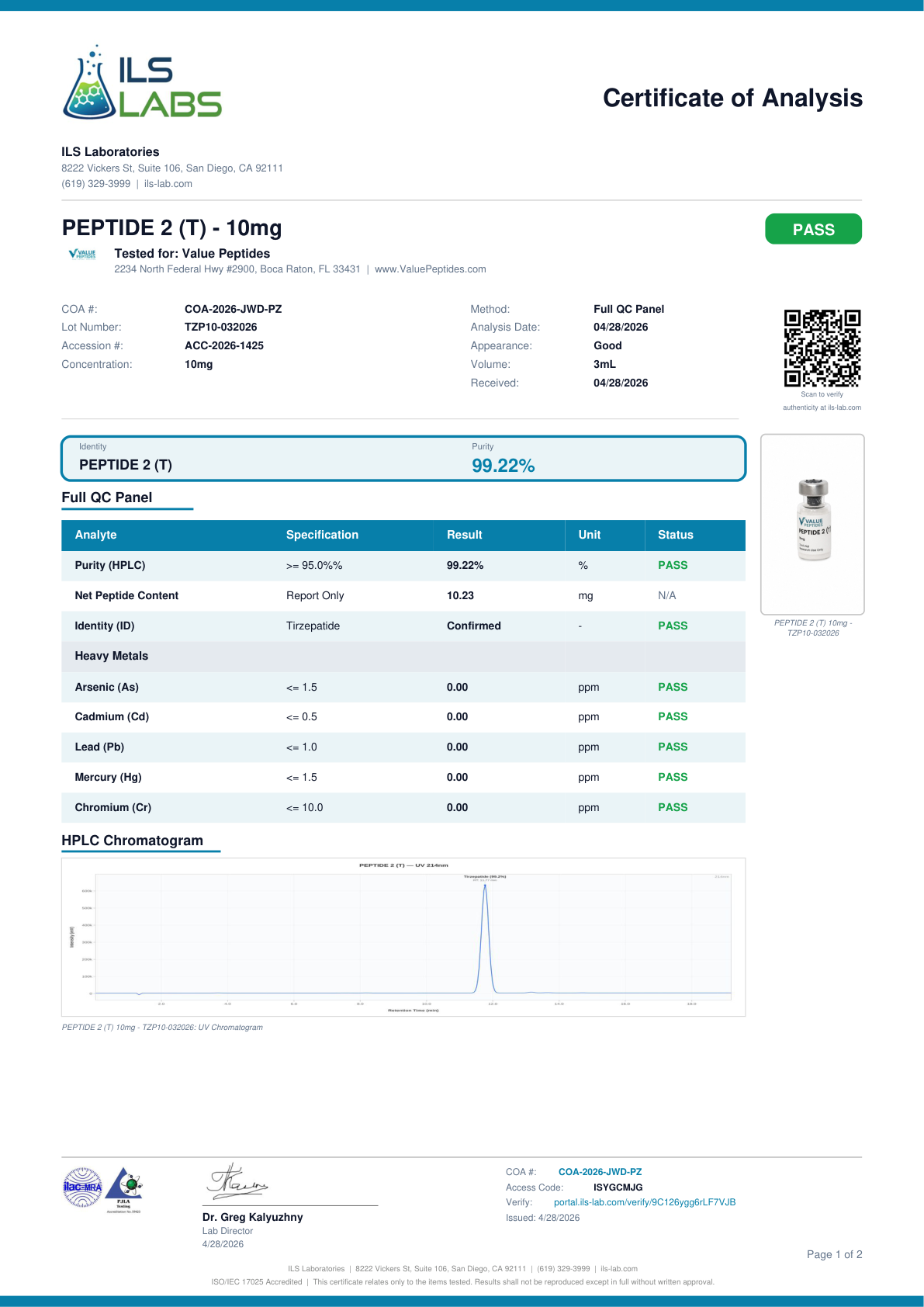 PEPTIDE 2 (T) 10mg - Image 2