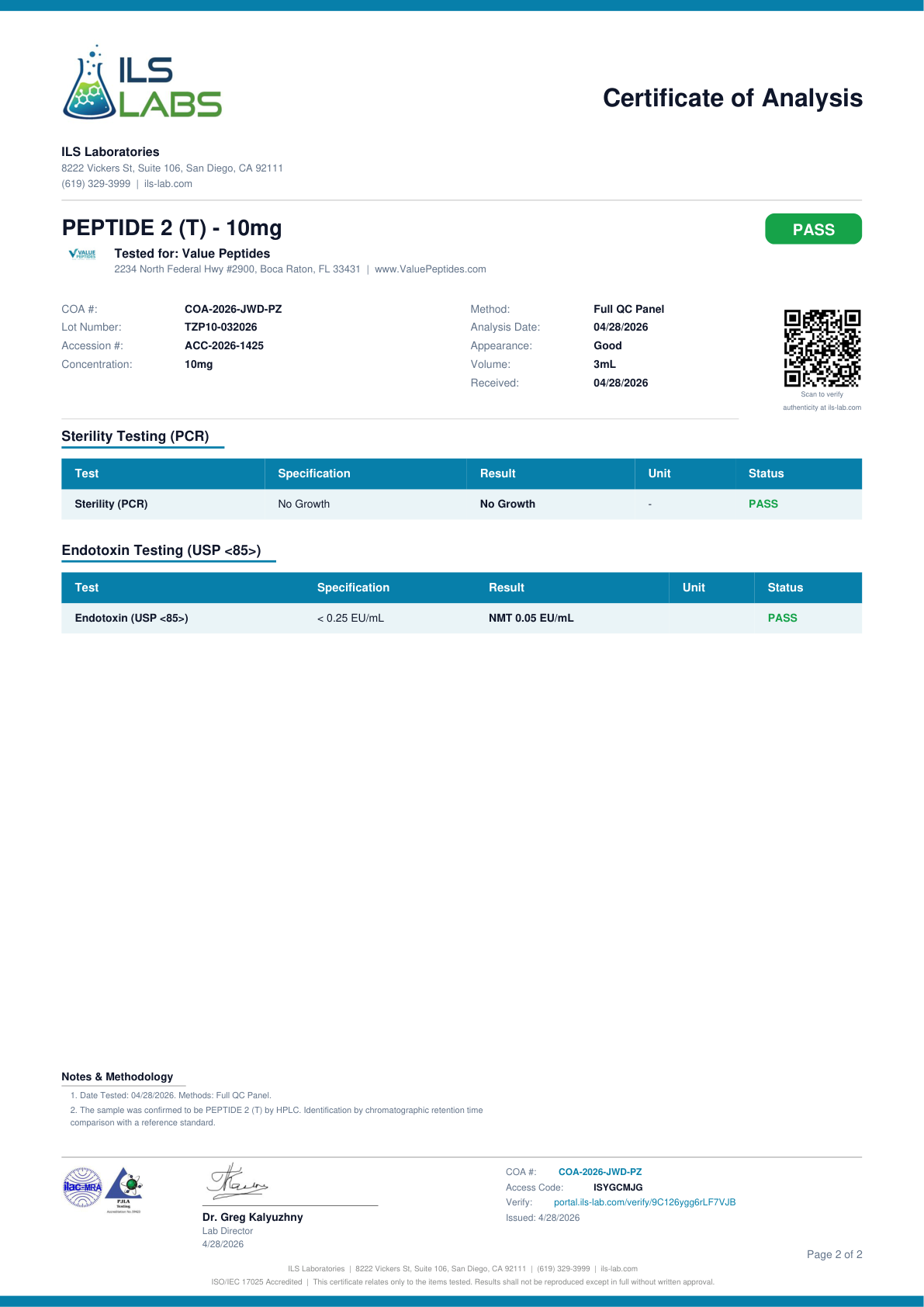 PEPTIDE 2 (T) 10mg - Image 3
