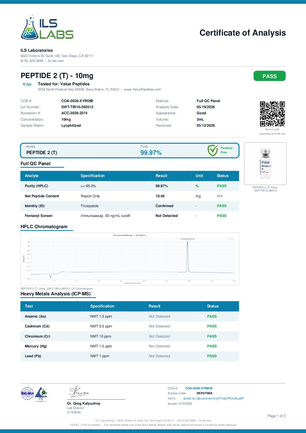 PEPTIDE 2 (T) 10mg - Image 2