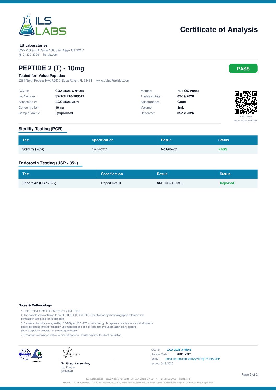 PEPTIDE 2 (T) 10mg - Image 3